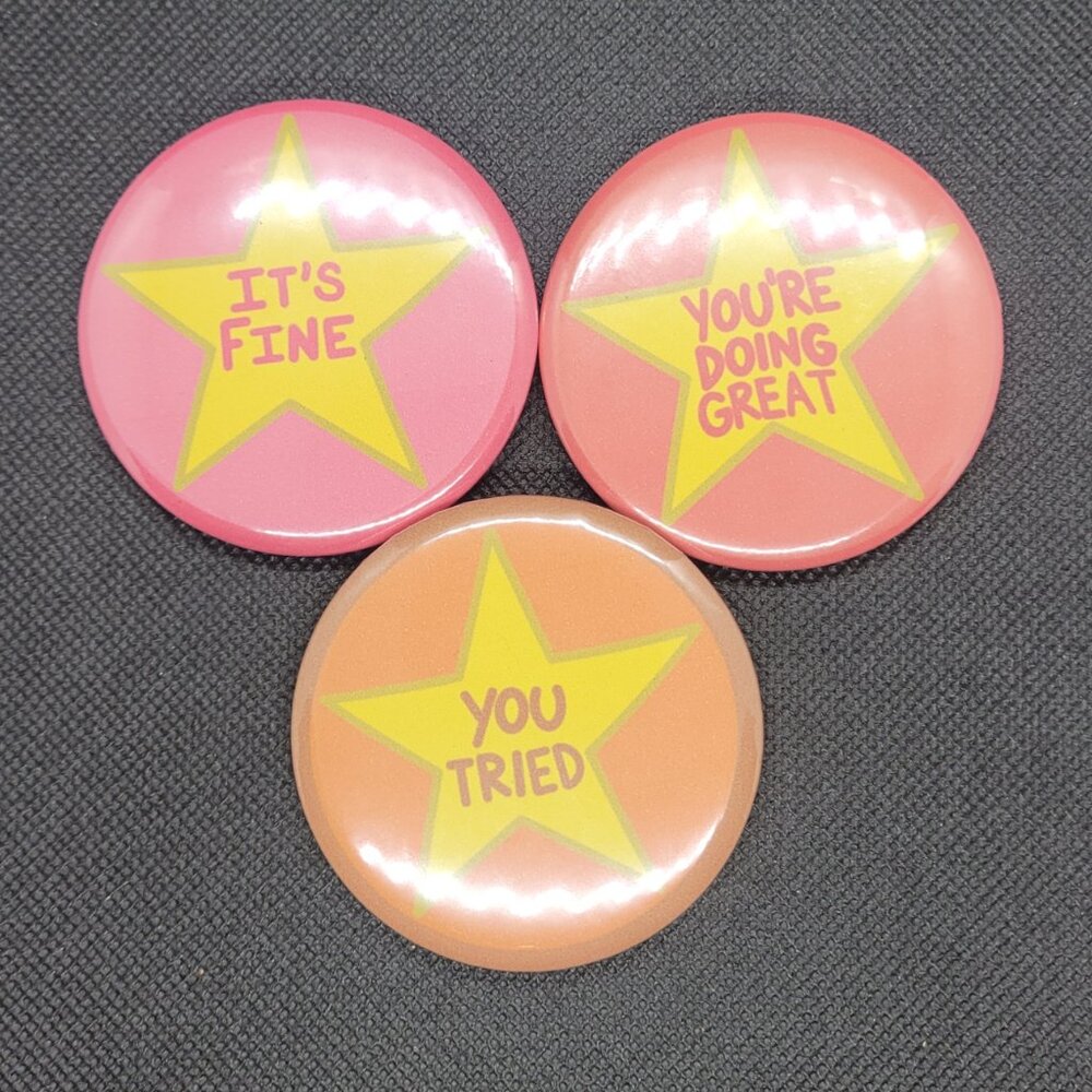 Sarcastic Stars Pinback Button Complete Set - Picture 2 of 15